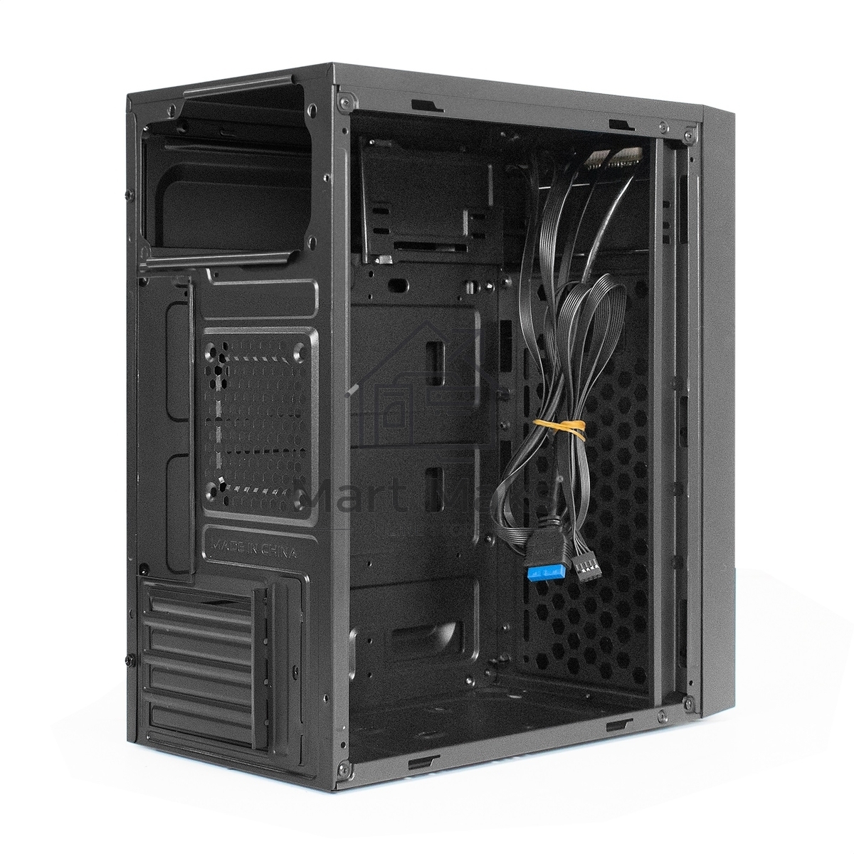 Компьютерный корпус Minitower ExeGate BAA-114U2-UNS450 (mATX, БП UNS450 с вент. 12см, 1*USB+2*USB3.0, аудио, черный)