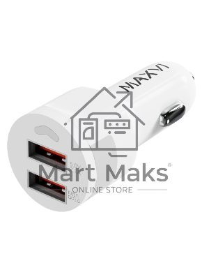 Автомобильное зарядное устройство Maxvi CCM-522 Plus M белый 5.2A