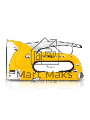 Мебельный степлер Deli DL238001 4-8мм. Полностью стальная конструкция.