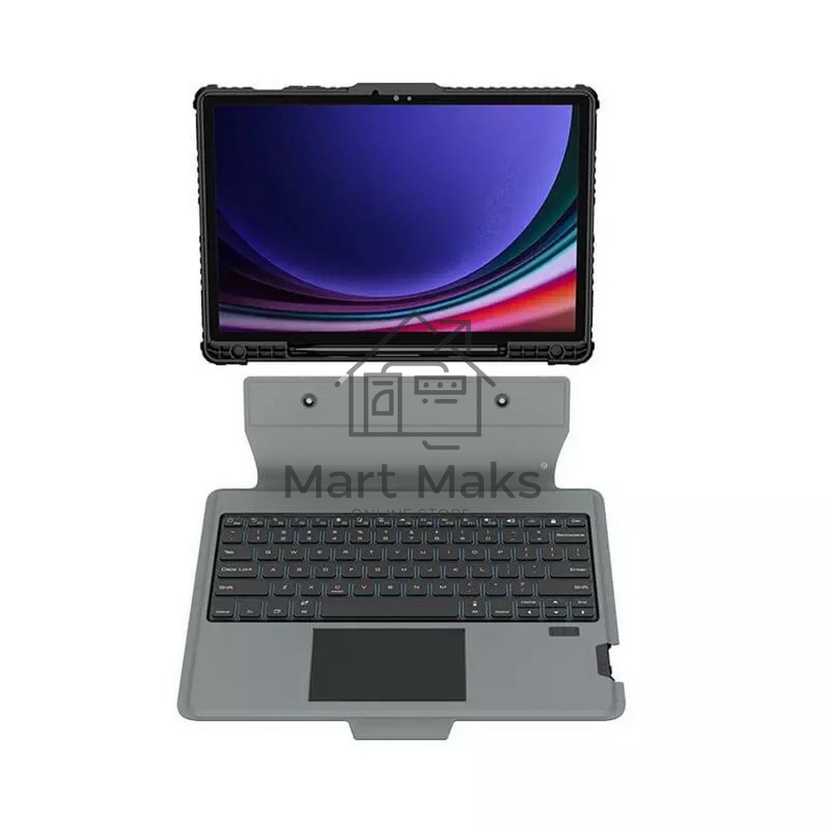 Чехол Bumper Combo Keyboard Case Backlit Version, Black, (SAM Tab S9+)