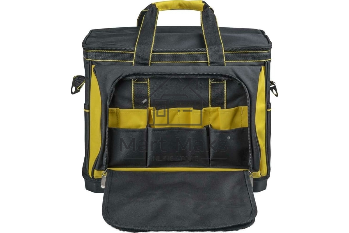 Сумка Navigator NTA-Bag07, 420х230х290мм, пластмассовое дно, черный/желтый
