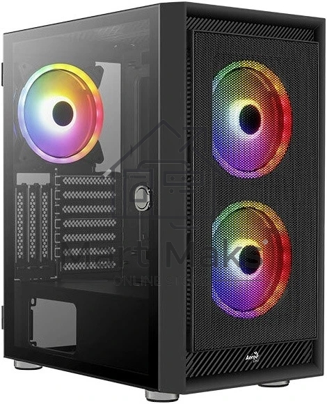 Компьютерный корпус Aerocool / Formula Graphite-G-BK-v2 черный без БП ATX 3x140мм 2xUSB 3.0 audio