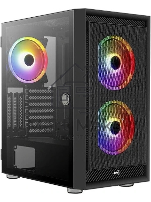 Компьютерный корпус Aerocool / Formula Graphite-G-BK-v2 черный без БП ATX 3x140мм 2xUSB 3.0 audio