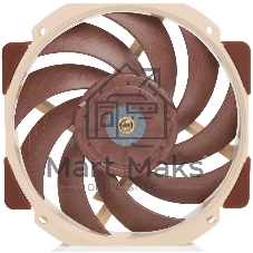 Вентилятор корпусной Noctua NF-A12x25r PWM, 120x25 мм, 0-2000 об/мин, 22.6 дБ, 4-pin PWM, 102.1 м³/ч, 2.34 мм H₂O, подшипник SSO2, бежево-коричневый