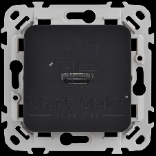 Розетка HDMI РШДМА-ФлЧ черный FLITE