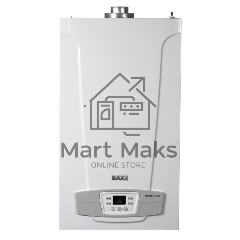 Котел газовый BAXI ECO LIFE 1.24F настен, 24 кВт, одноконтурный, с закрыт. кам. сгор.