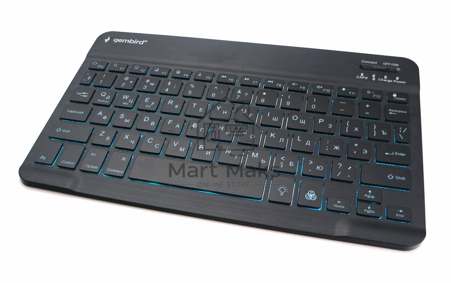 Клавиатура беспроводная Gembird KBW-4N, 78 кл., Bluetooth, ножн.тип клавиш, ультратонкая