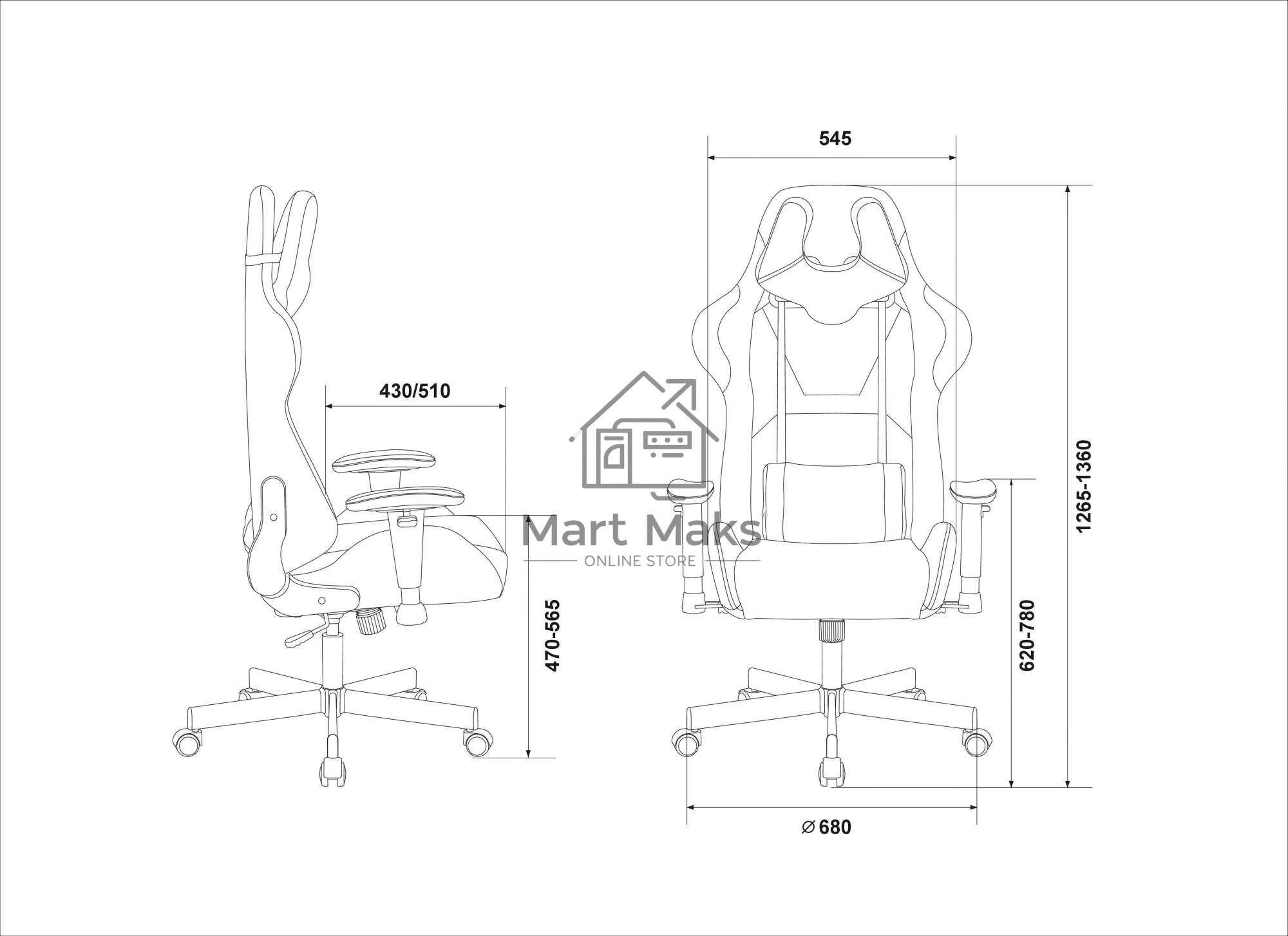 Кресло игровое Бюрократ VIKING KNIGHT LT27 FABRIC синий крестовина металл/пластик