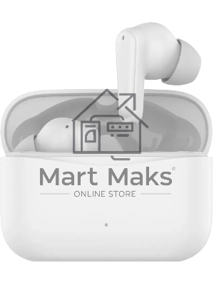 Гарнитура вкладыши Hyundai H-EP203 белый беспроводные bluetooth в ушной раковине (HEP203W)