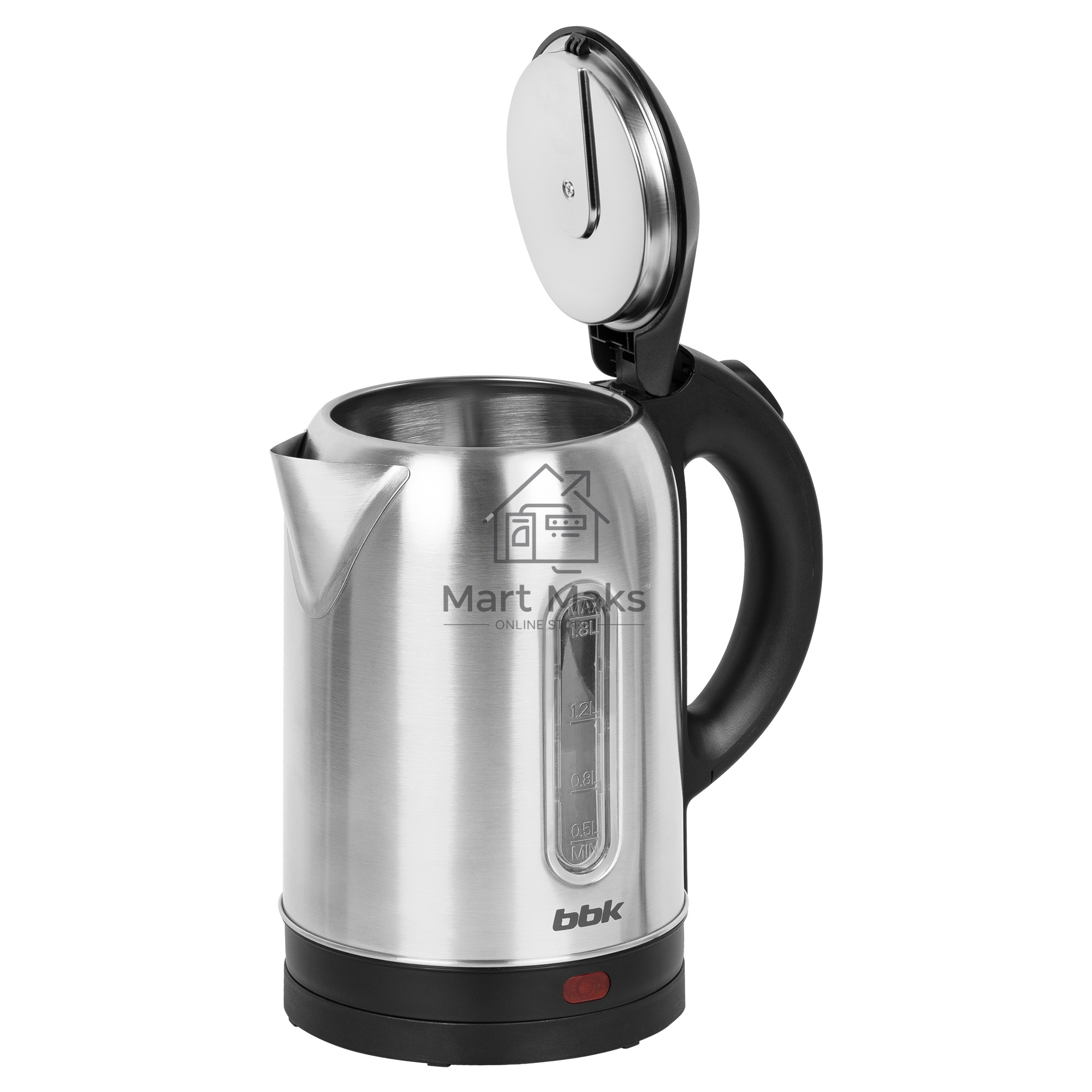 Чайник электрический BBK EK1815S черный/нержавеющая сталь