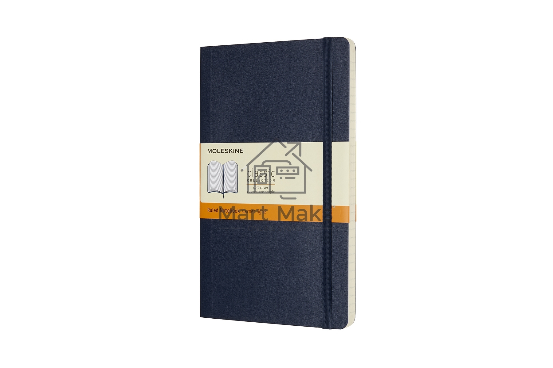 Блокнот Moleskine CLASSIC SOFT QP616B20 Large 130х210мм, 192 страниц, линейка, мягкая обложка, синий сапфир