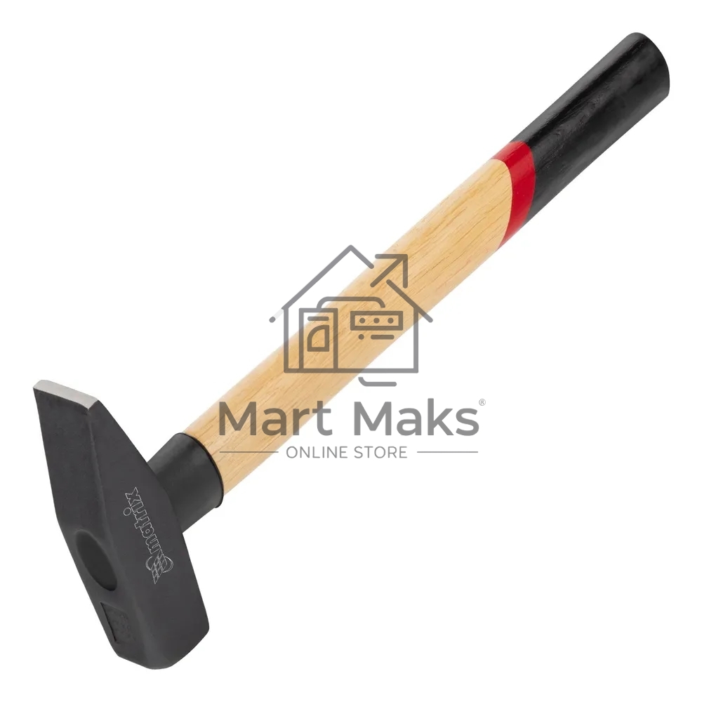 Молоток слесарный Matrix 800 г, квадратный боек, деревянная рукоятка
