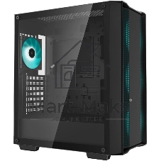 Корпус ATX Deepcool CC560 V2 черный, без БП, боковая панель из закаленного стекла, USB 3.0, USB 2.0, audio