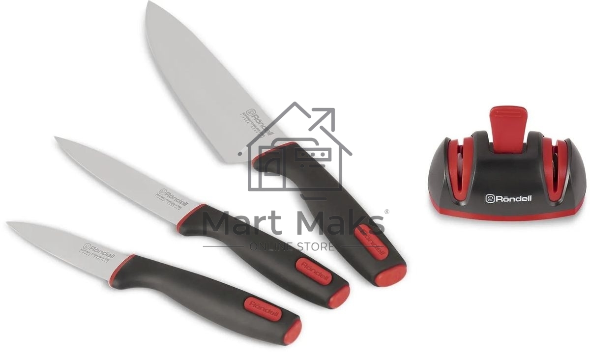 Набор ножей Rondell RD-1011, 3шт, с ножеточкой