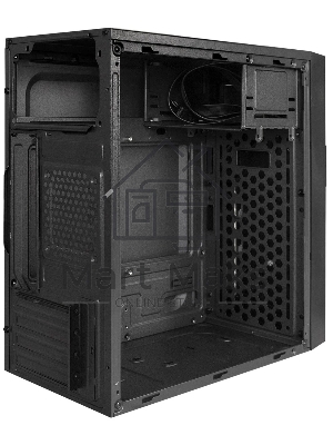 Компьютерный корпус Minitower ExeGate BAA-105-01-UNS500 (mATX, БП UNS500 с вент. 12см, 2*USB, аудио, черный)