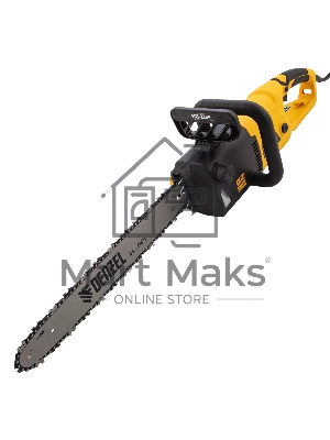 Пила цепная электрическая Denzel EDS-2200, 2,2кВт, продольная, шина 45 см, шаг 3/8, паз 1,3 мм, 62 зв