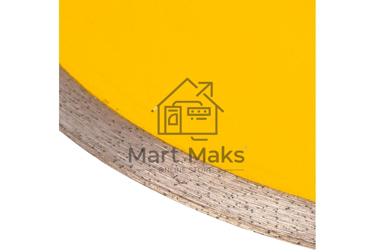 Диск алмазный отрезной Denzel 230 х 22,2 мм, сплошной, супертонкий, горячий пресс, мокрое резание