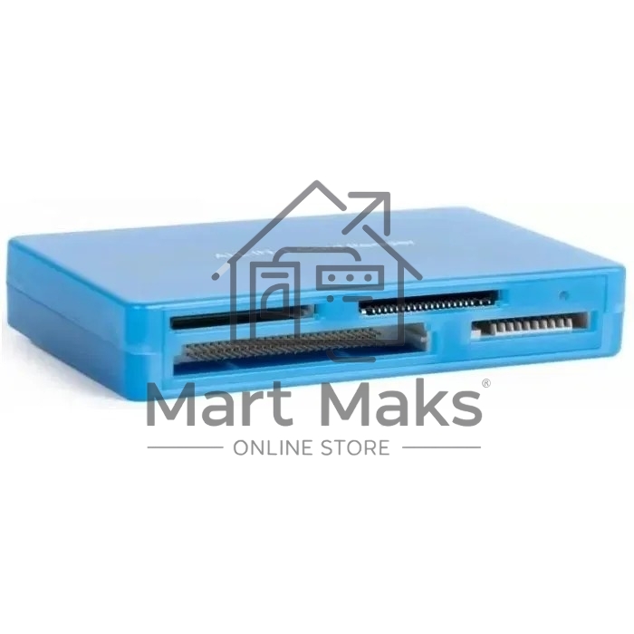 Карт-ридер AeroCool AMGCRM8300/синий/microSD/miniSD/SD/MMC/RS-MMC/MMCplus/MMC/MS Pro/MS/USB 2.0/пластик