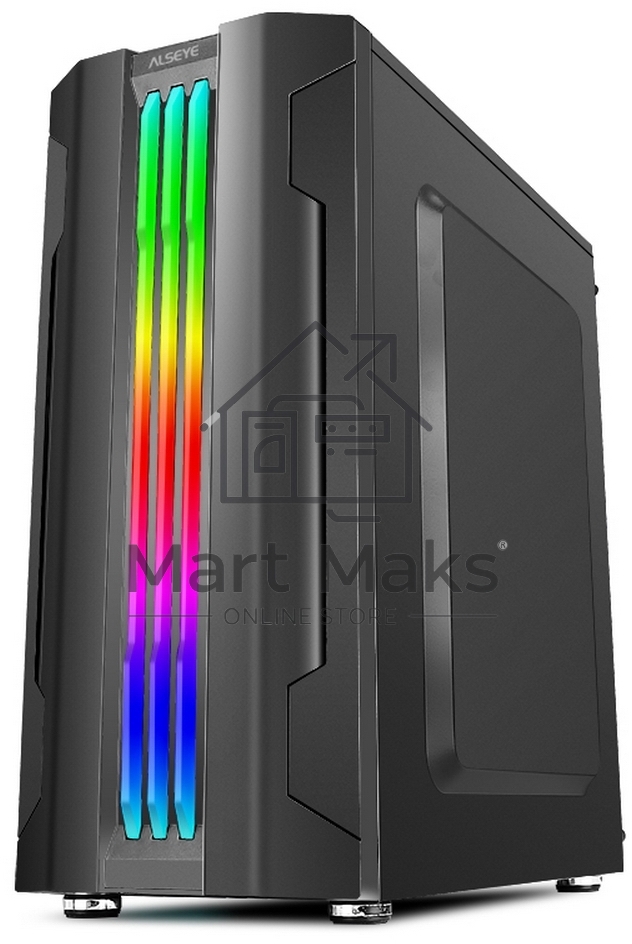 Компьютерный корпус ALSEYE Auro 3.0-B Mini-ITX/Micro ATX/ATX, USB2.0*2+HD Audio+USB3.0*1, 