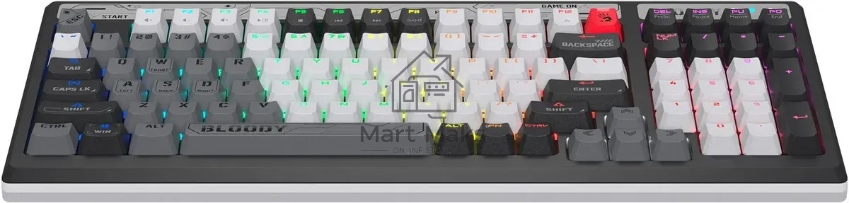 Клавиатура A4Tech Bloody B950 механическая серый/черный USB for gamer LED (B950)