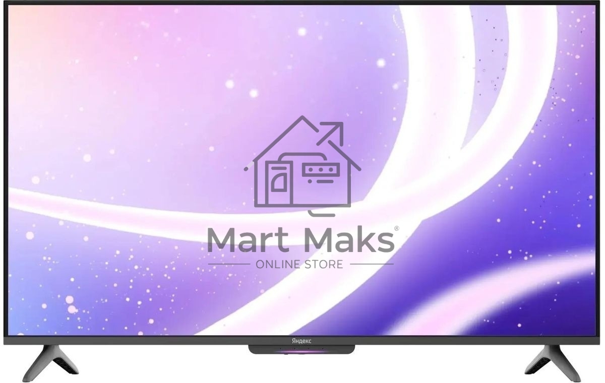 Телевизор Яндекс 50'' YNDX-00075 черный LED UHD 60Hz YandexGPT 3/32Gb