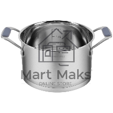 Кастрюля Maunfeld Madison MF30MS01CR из нержавеющей стали со стеклянной крышкой, 18см, 2,6л.