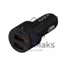 Автомобильное зарядное устройство Maxvi CCM-522 Plus M черный 5.2A