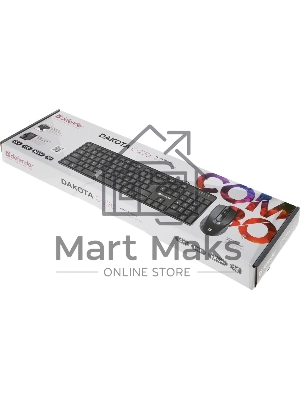 Комплект клавиатура+мышь Defender Dakota C-270 проводной, USB, 1000 DPI, чёрный