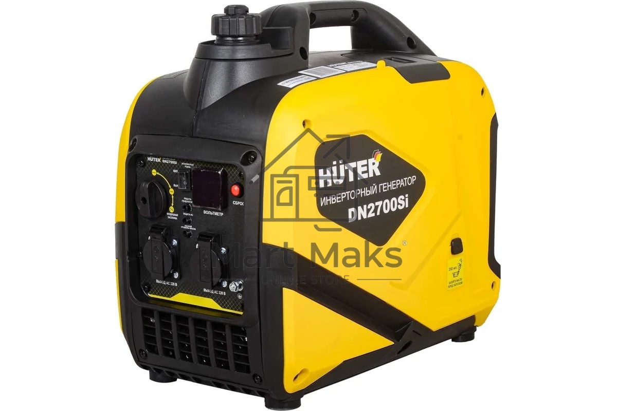 Электрогенератор бензиновый инверторный Huter DN2700Si, 2.5 кВт, 84 дБ, 22.6 кг