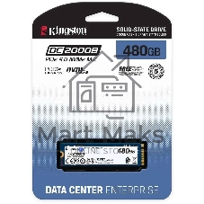 Накопитель SSD Kingston DC2000B, 480Gb, PCIe 4.0 x4, M.2 2280, R/W 7000/800