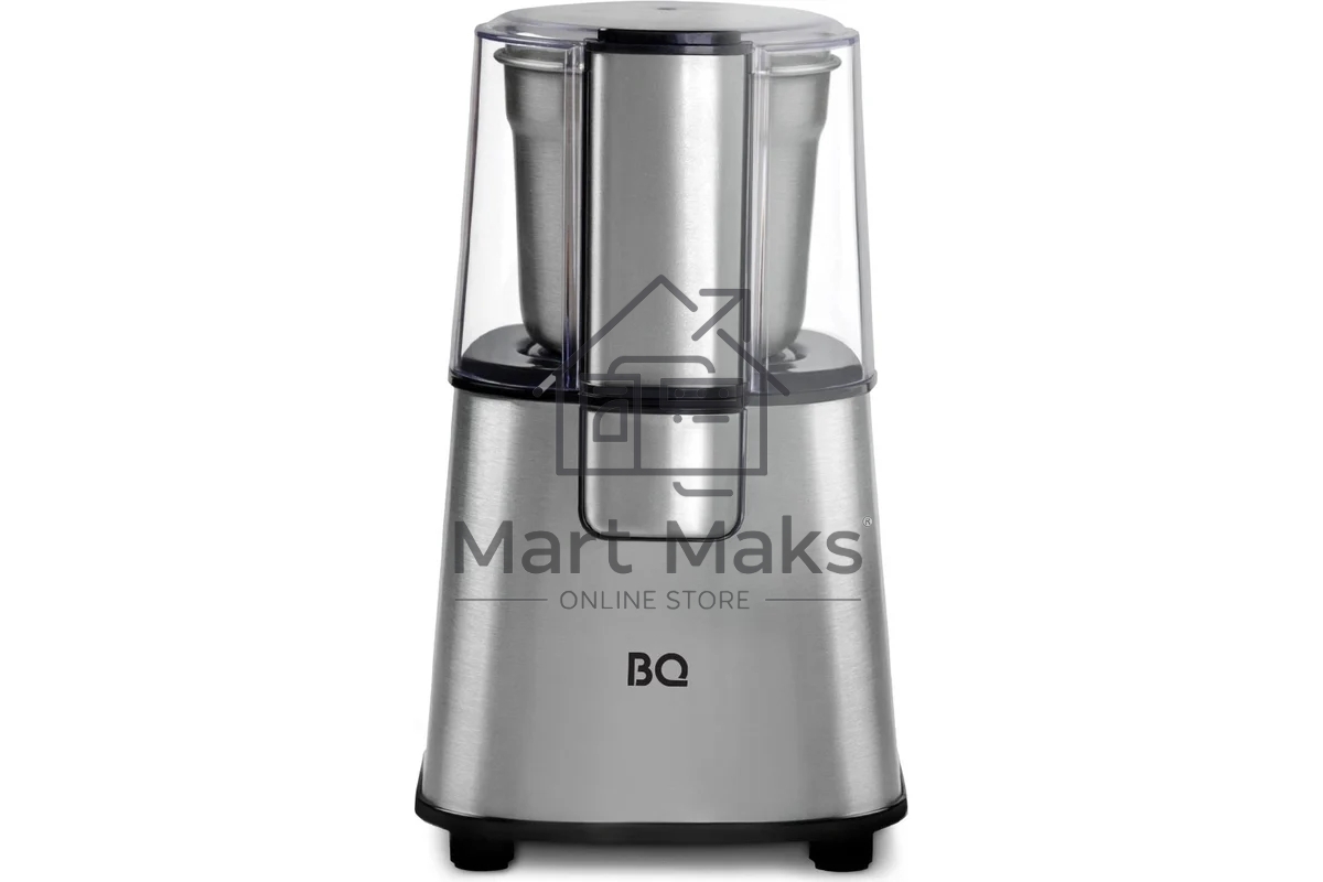 Кофемолка BQ CG1004 Steel-Black, Мощность 220 Вт, 60 г максимальная загрузка