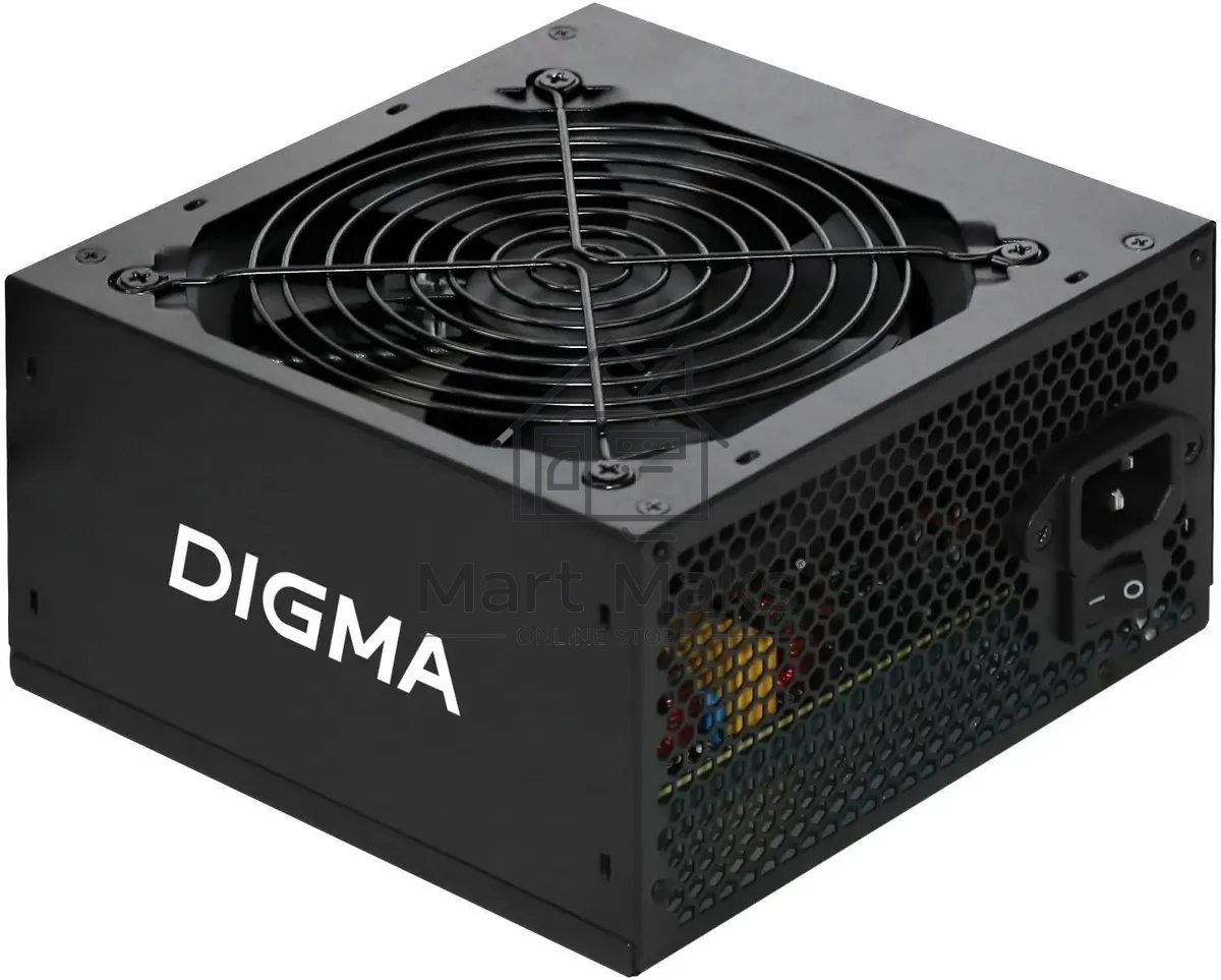 Блок питания Digma DPSU-650W-WH RTL, 650Вт, 80 PLUS, 120мм, черный