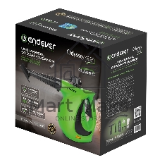 Отпариватель-пароочиститель Endever Odyssey Q-463 зеленый/черный, 1100 Вт, 35 г/мин, 350 мл