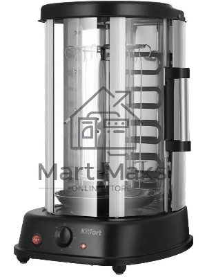 Шашлычница электрическая Kitfort КТ-1411 1500Вт серебристый/черный