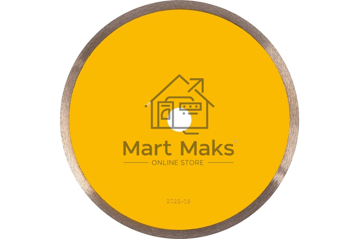 Диск алмазный отрезной Denzel 230 х 22,2 мм, сплошной, супертонкий, горячий пресс, мокрое резание