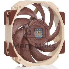 Вентилятор корпусной Noctua NF-A12x25r PWM, 120x25 мм, 0-2000 об/мин, 22.6 дБ, 4-pin PWM, 102.1 м³/ч, 2.34 мм H₂O, подшипник SSO2, бежево-коричневый