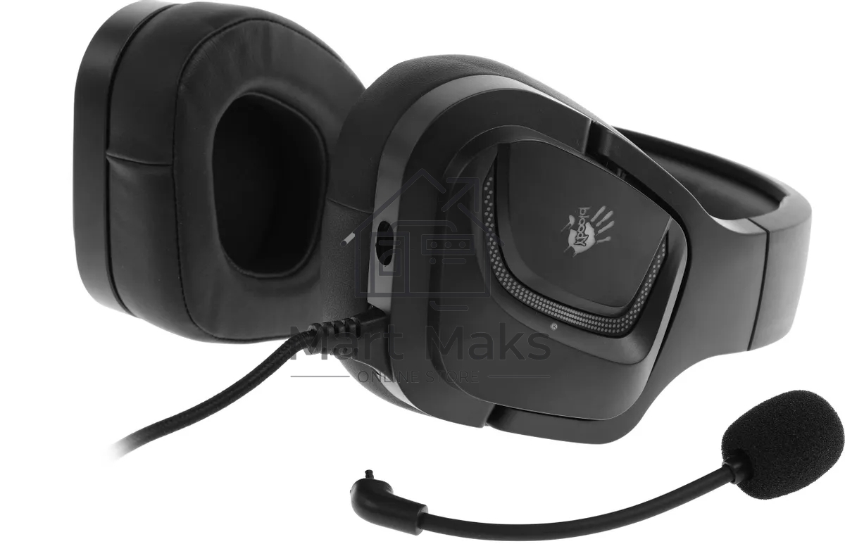 Наушники с микрофоном A4Tech Bloody G573 черный 2м мониторные USB оголовье (G573)
