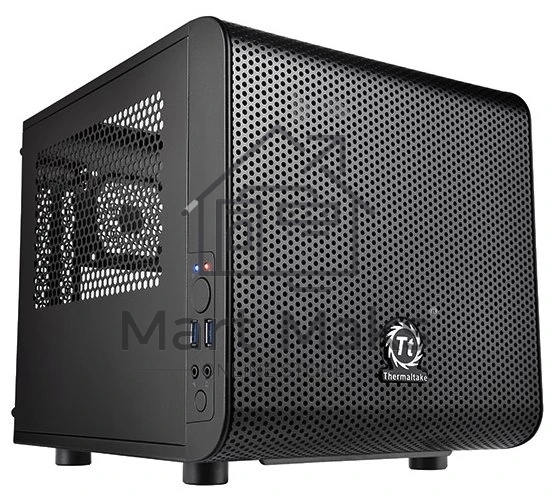 Компьютерный корпус Thermaltake Core V1 черный без БП miniITX 1x200mm 2xUSB3.0 audio bott PSU