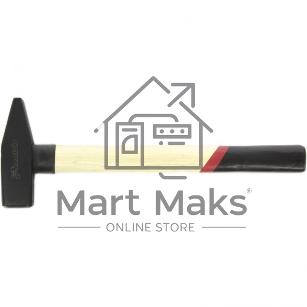 Молоток слесарный Matrix 1000 г, квадратный боек, деревянная рукоятка
