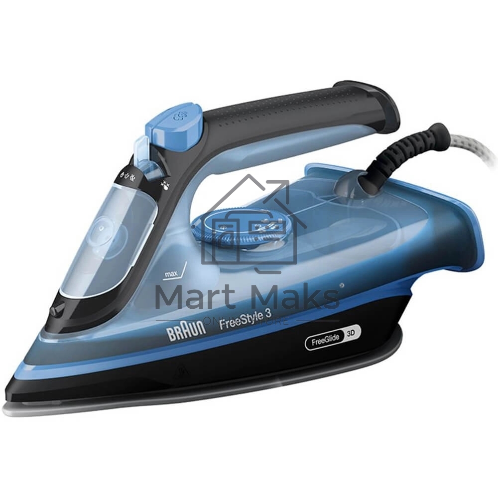 Утюг Braun FI3194BK синий/черный, 2400 Вт, 45 г/мин, 200 г/мин, 270 мл