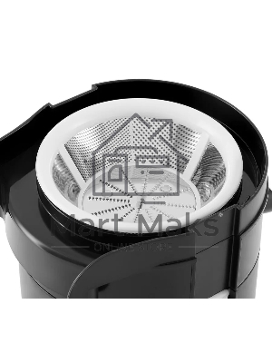 Соковыжималка Hyundai HY-JE1625 чёрный/зелёный, центробежная, 500 Вт, 400 мл, механическое