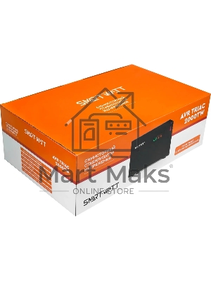 Стабилизатор напряжения Smartwatt AVR Triac 2000TW 2000ВА черный