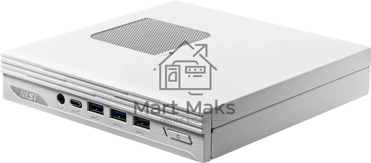 Неттоп MSI Pro DP10 12M-227XRU i5 1235U (1.3) 16Gb SSD512Gb Iris Xe noOS 2.5xGbitEth WiFi BT 120W белый (9S6-B0A622-227)
