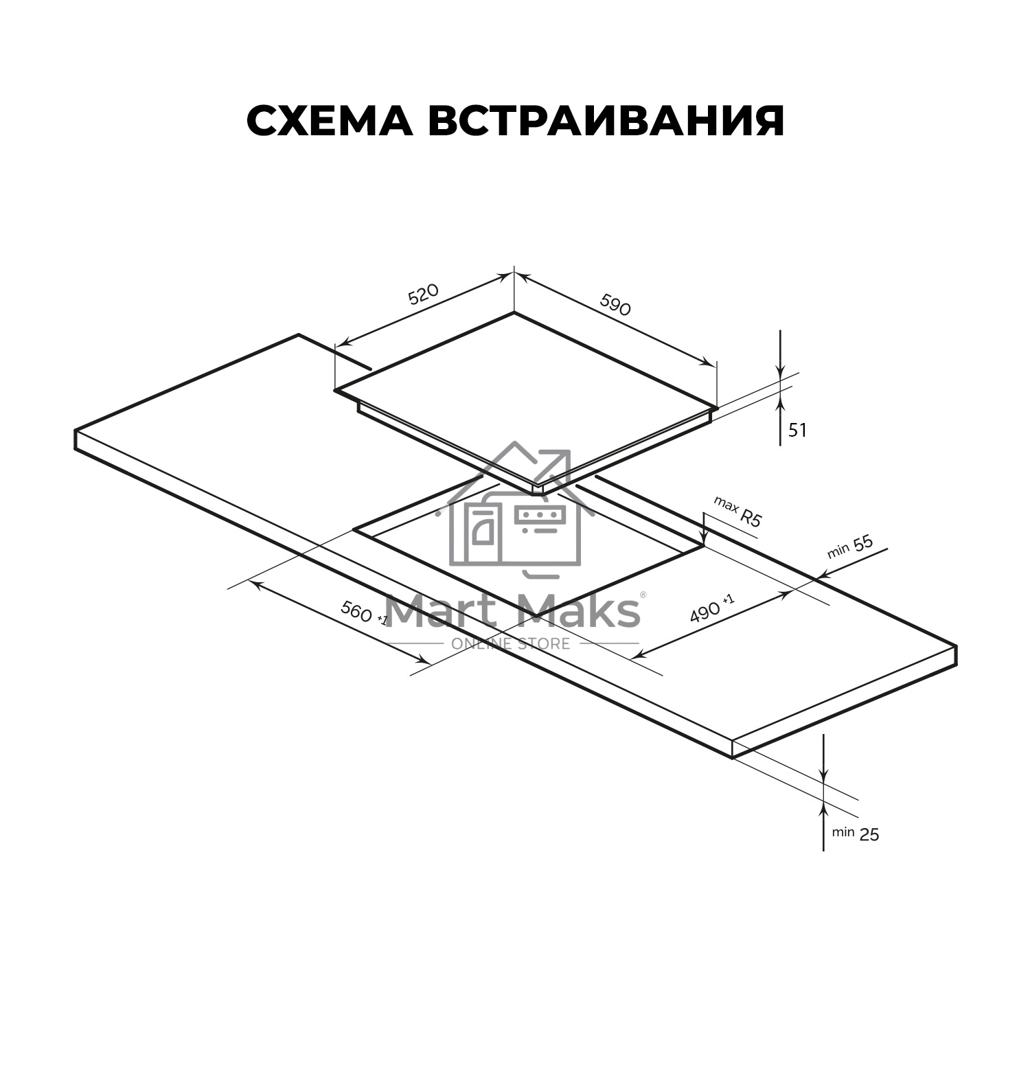 Электрическая варочная панель LEX EVH 640A BL Hi-Light, независимая, черный