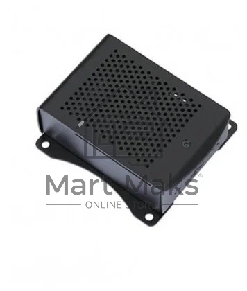 Корпус перфорированный Qumo с доп.креплением, Aluminum Case, Raspberry Pi 4B, black(RS035)