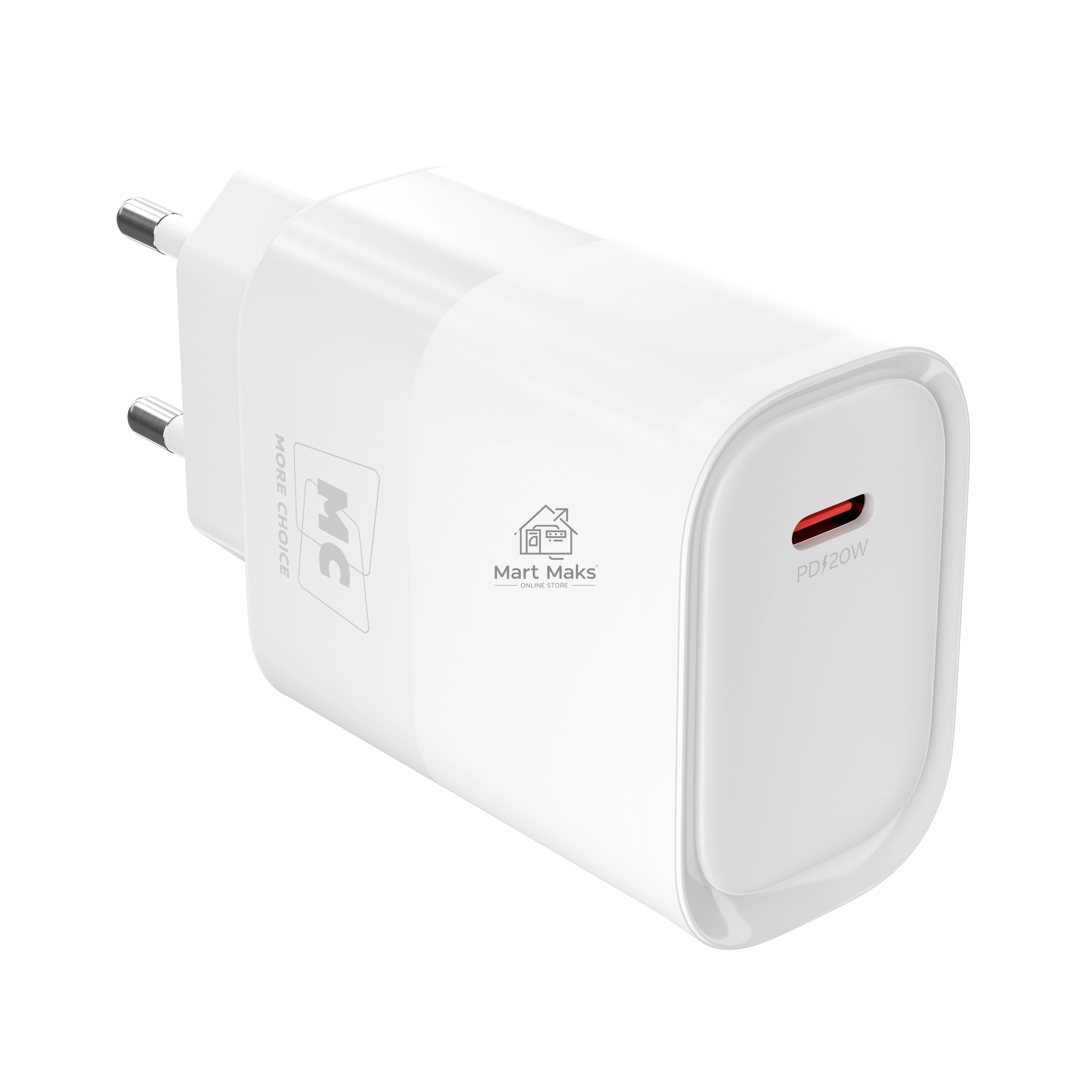 Зарядное устройство MORE CHOICE (4620202553508) NC67a СЗУ 1Type-C 3.0A PD 20W, белый