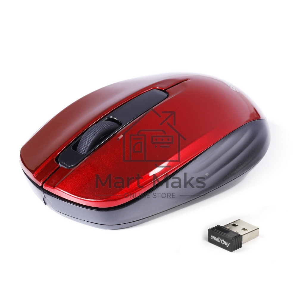 Мышь беспроводная Smartbuy ONE 332 красная (SBM-332AG-R)