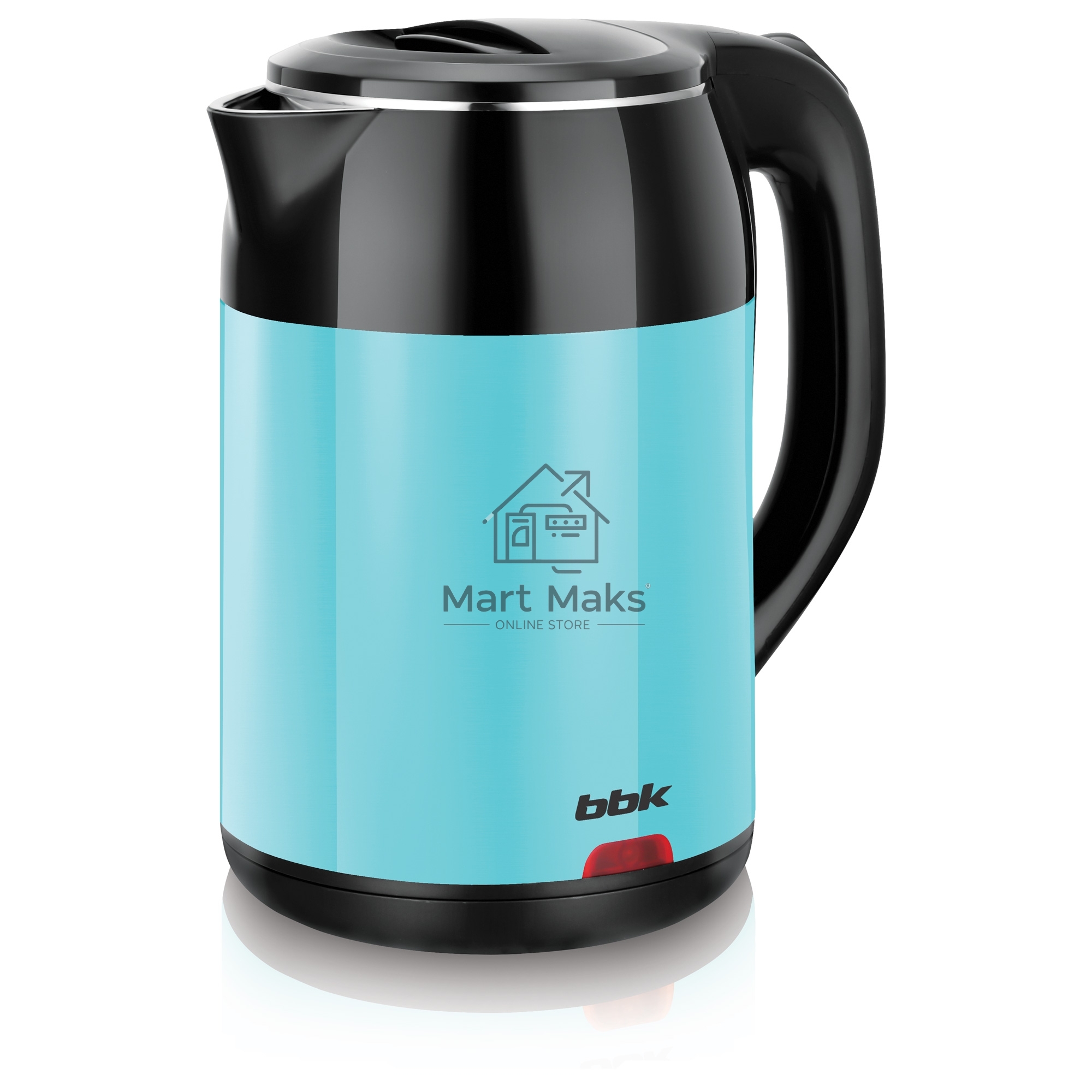 Чайник электрический BBK EK1709P черный/бирюзовый