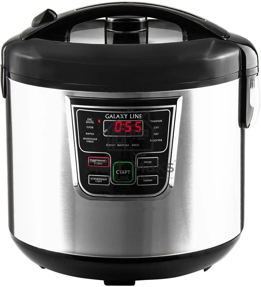 Мультиварка Galaxy Line GL 2645, черный с серебристым, 900 Вт, 11 программ