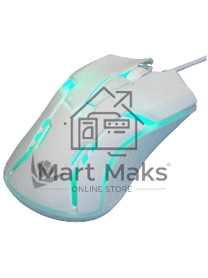 Комплект клавиатура+мышь Nakatomi KMG-2305U проводной, USB, 1600 DPI, белый